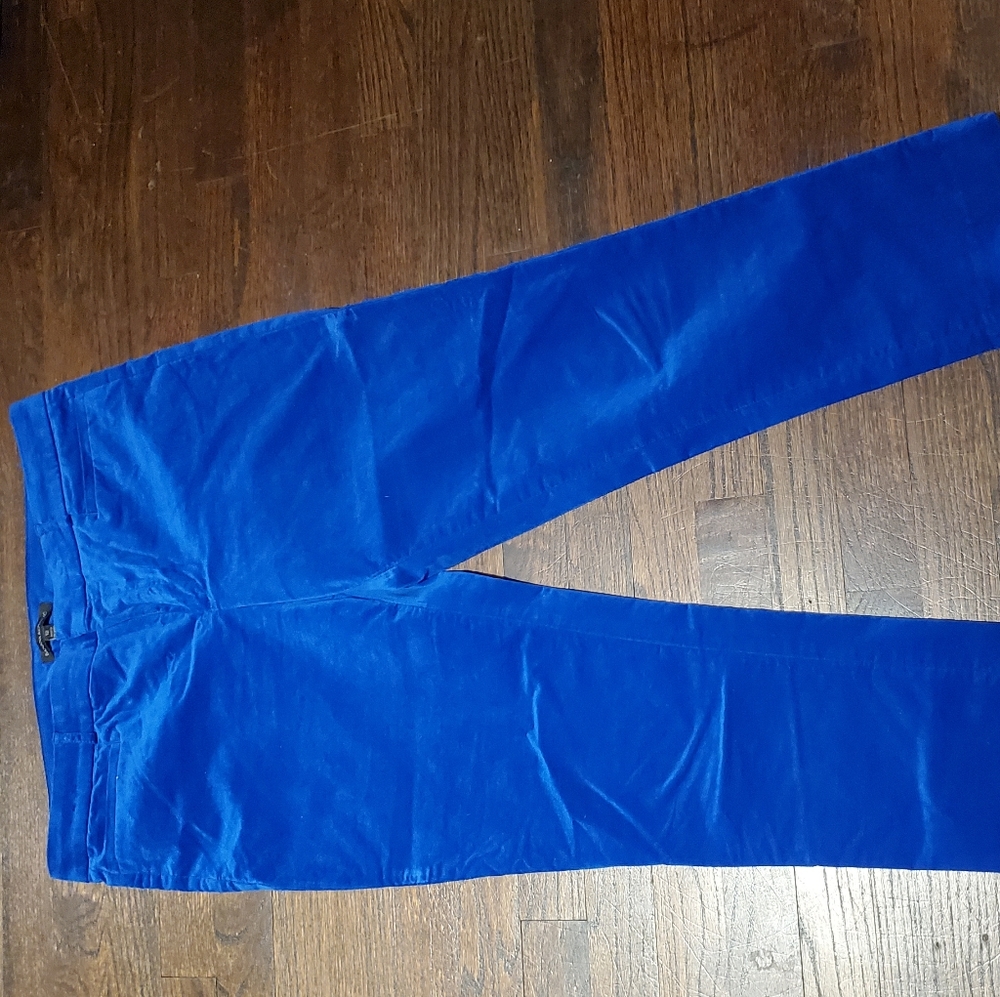 Navy velvet crop pants banana republic